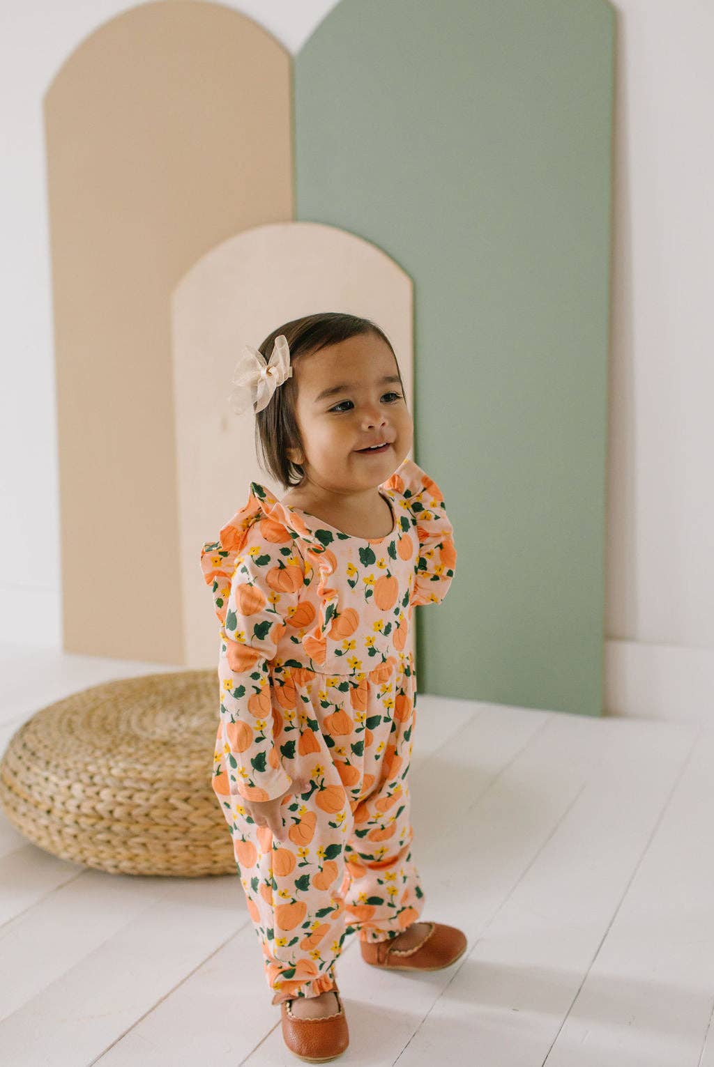 Mabel Romper in Pumpkin