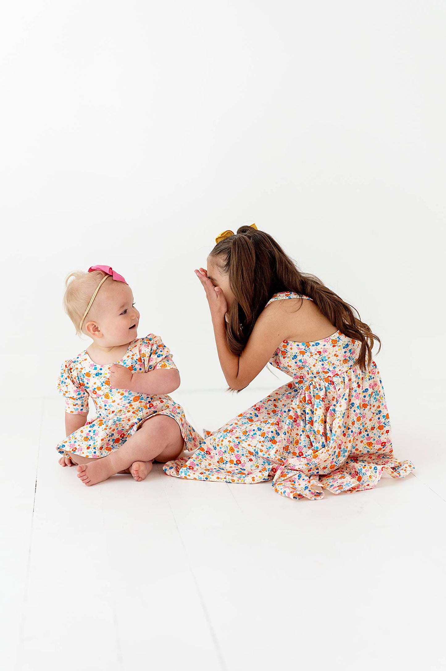 Charlotte Dress in Summer Blooms | Pocket Twirl Dress