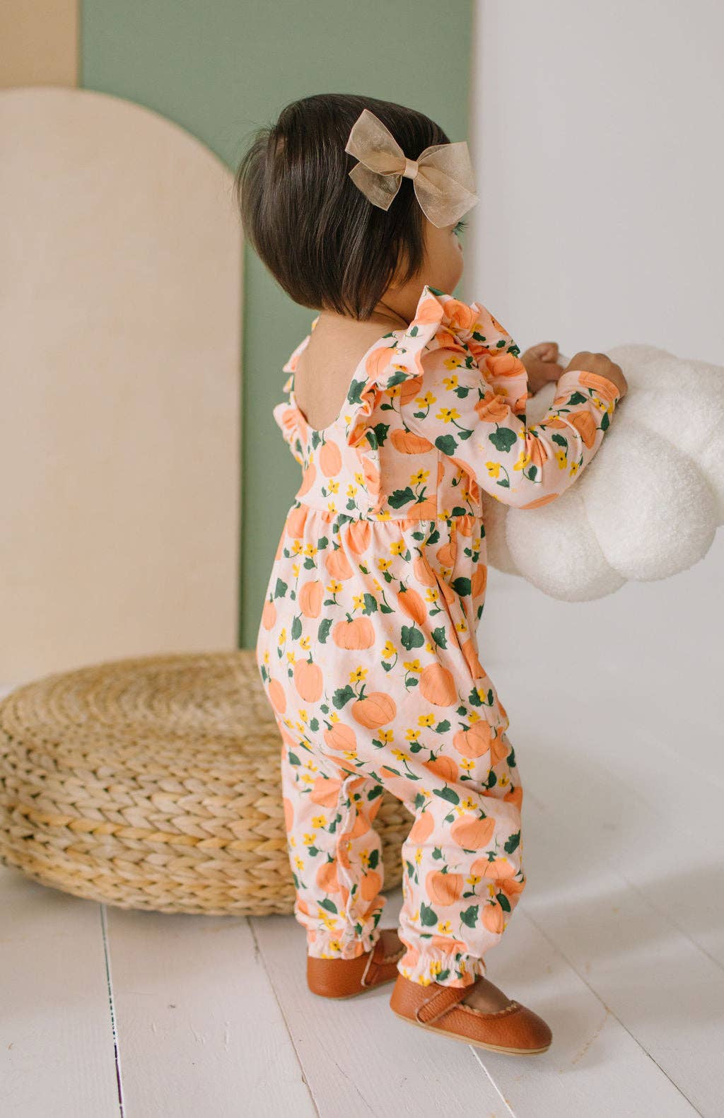 Mabel Romper in Pumpkin