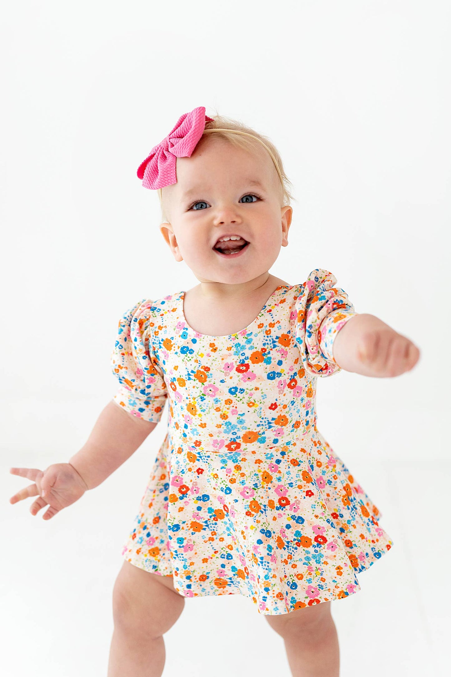 Puff Skirted Leo in Summer Blooms | Dance | Leotard