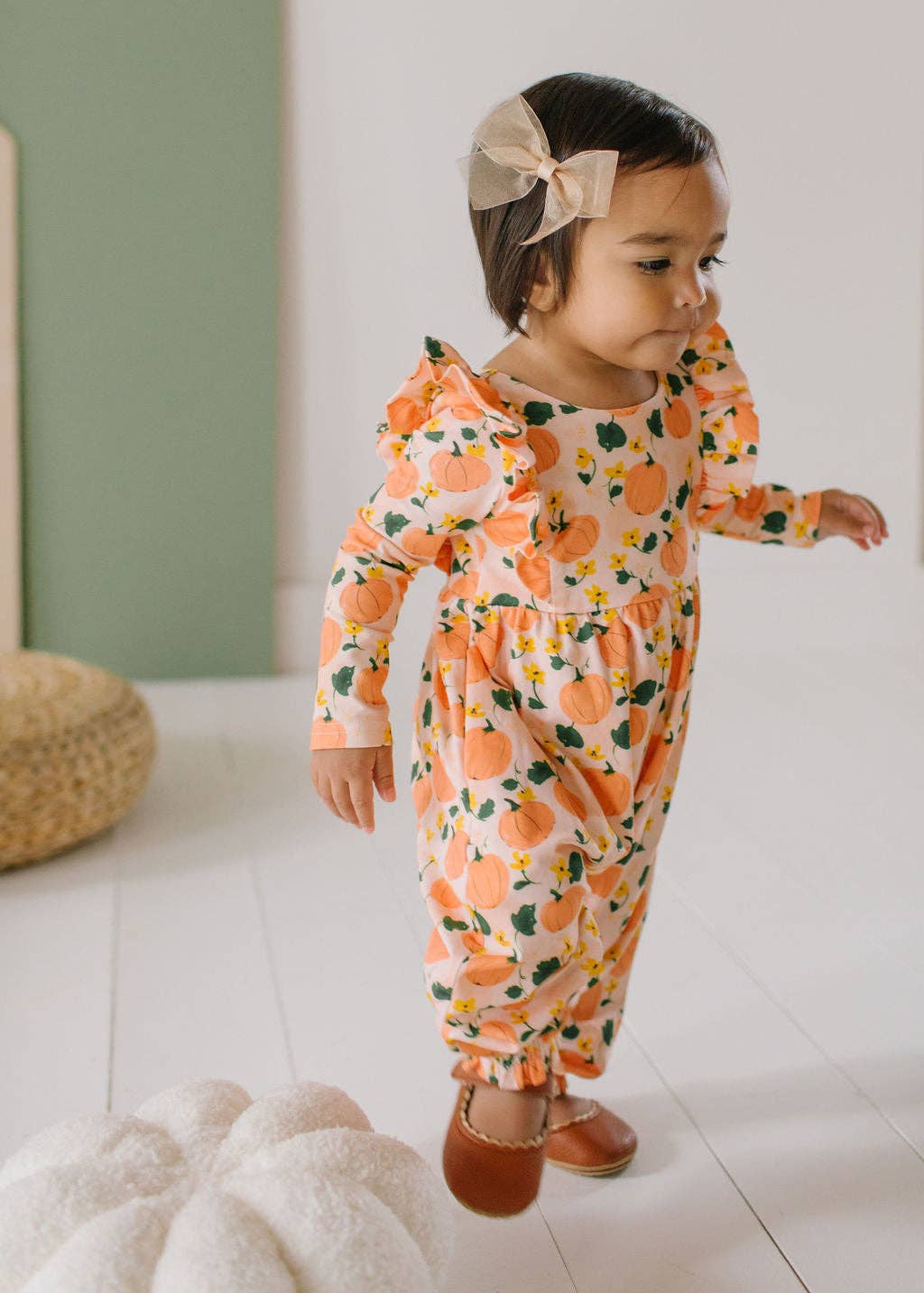 Mabel Romper in Pumpkin