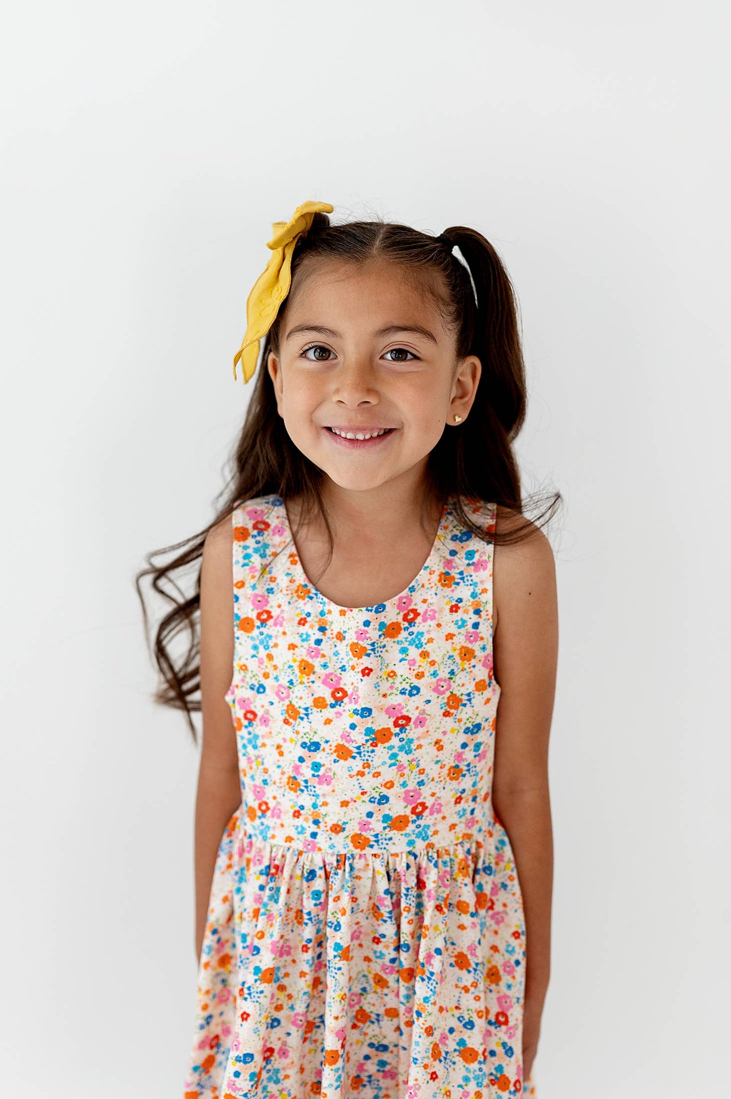 Charlotte Dress in Summer Blooms | Pocket Twirl Dress