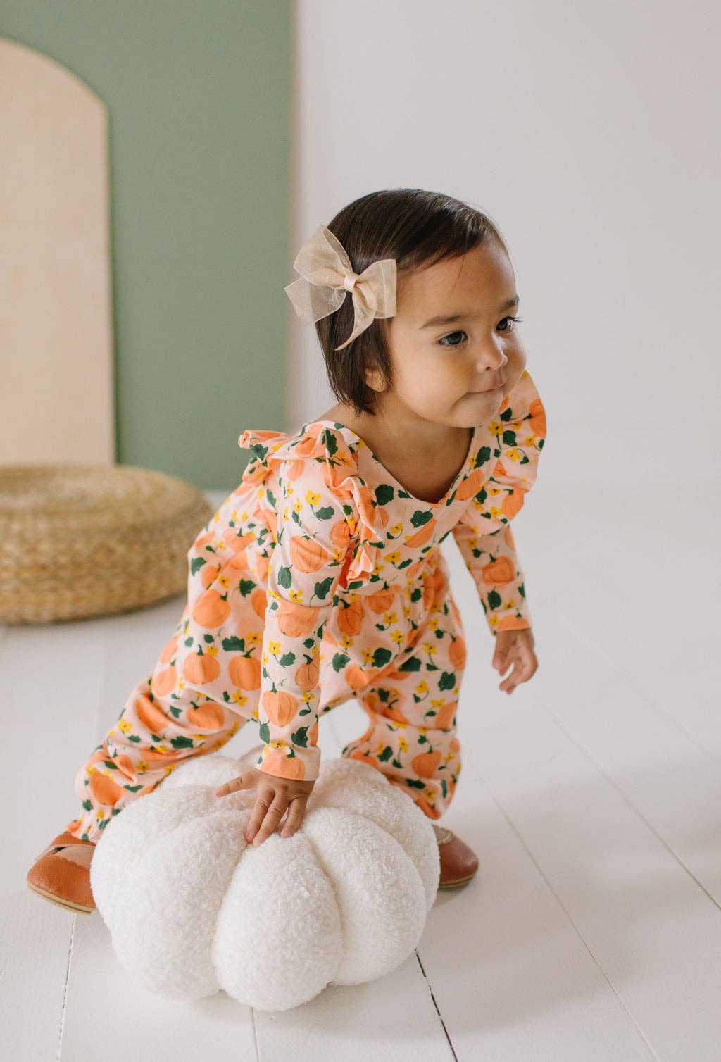 Mabel Romper in Pumpkin