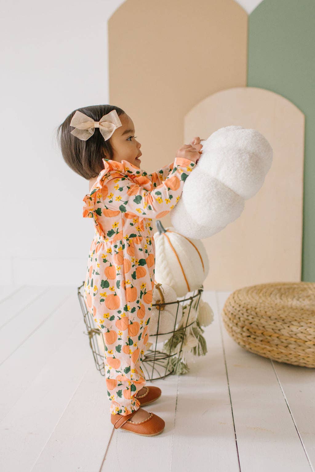 Mabel Romper in Pumpkin
