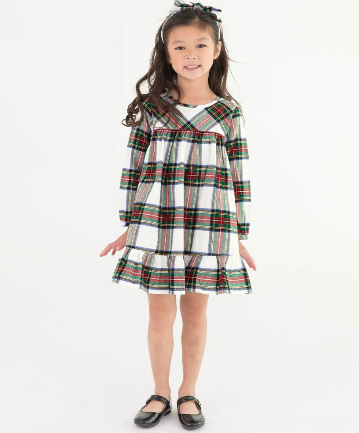 Good Tidings Ruffle Dress