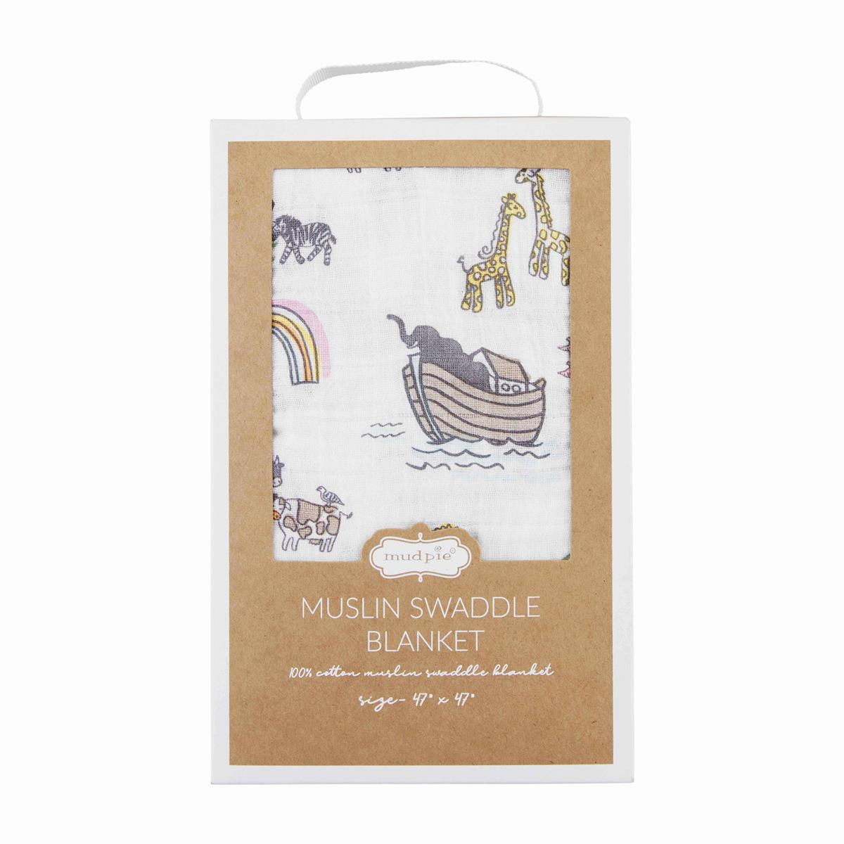 Noah’s Ark Muslin Swaddle