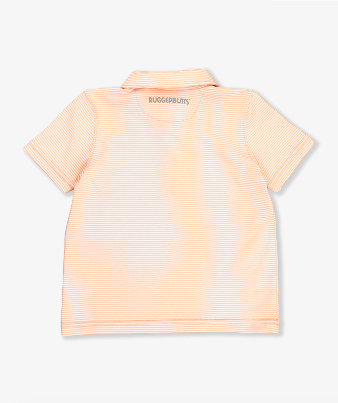 Salmon Stripe Performance Polo