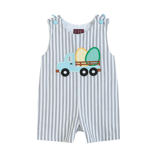 Striped Easter Egg Truck Shortall