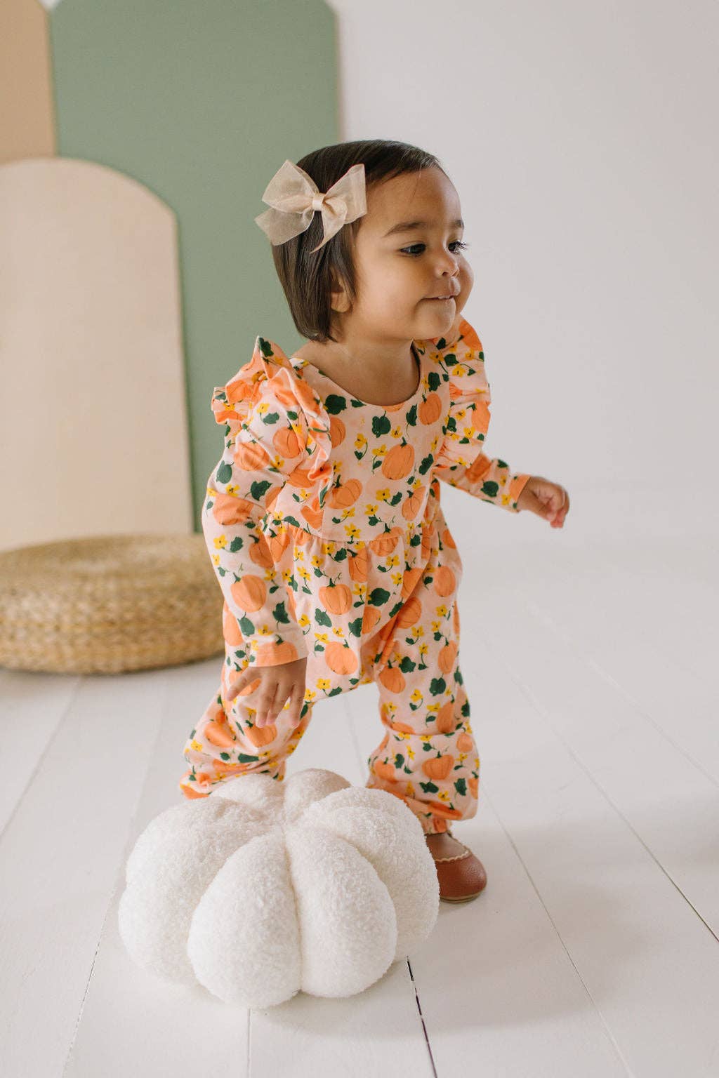 Mabel Romper in Pumpkin