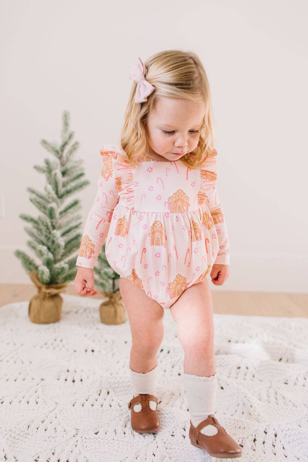 Leah Romper in Gingerbread