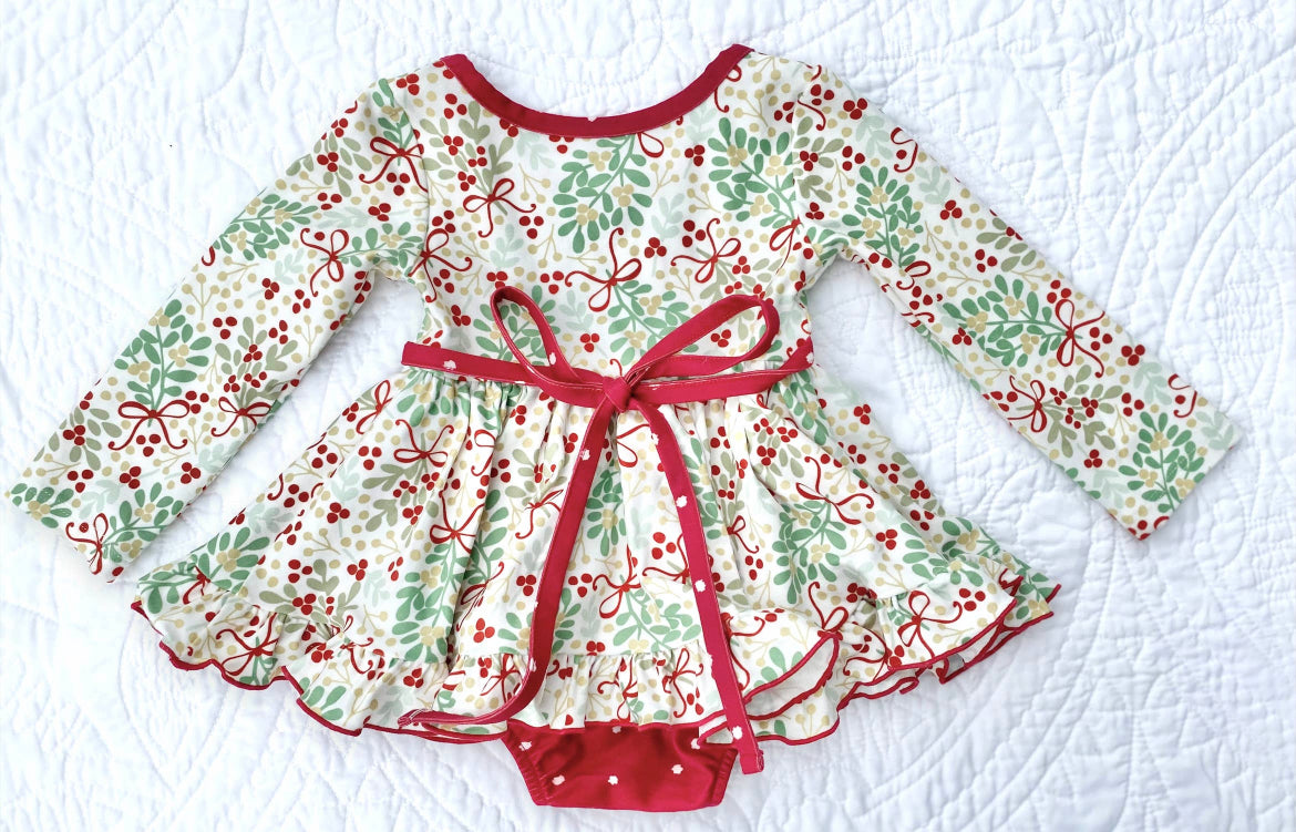 Deck the Halls Ruffle Romper