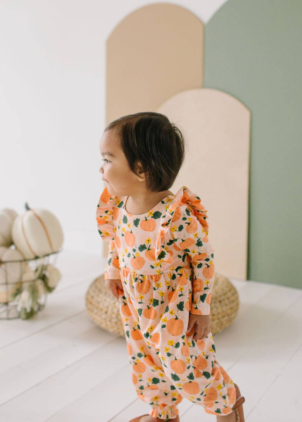 Mabel Romper in Pumpkin