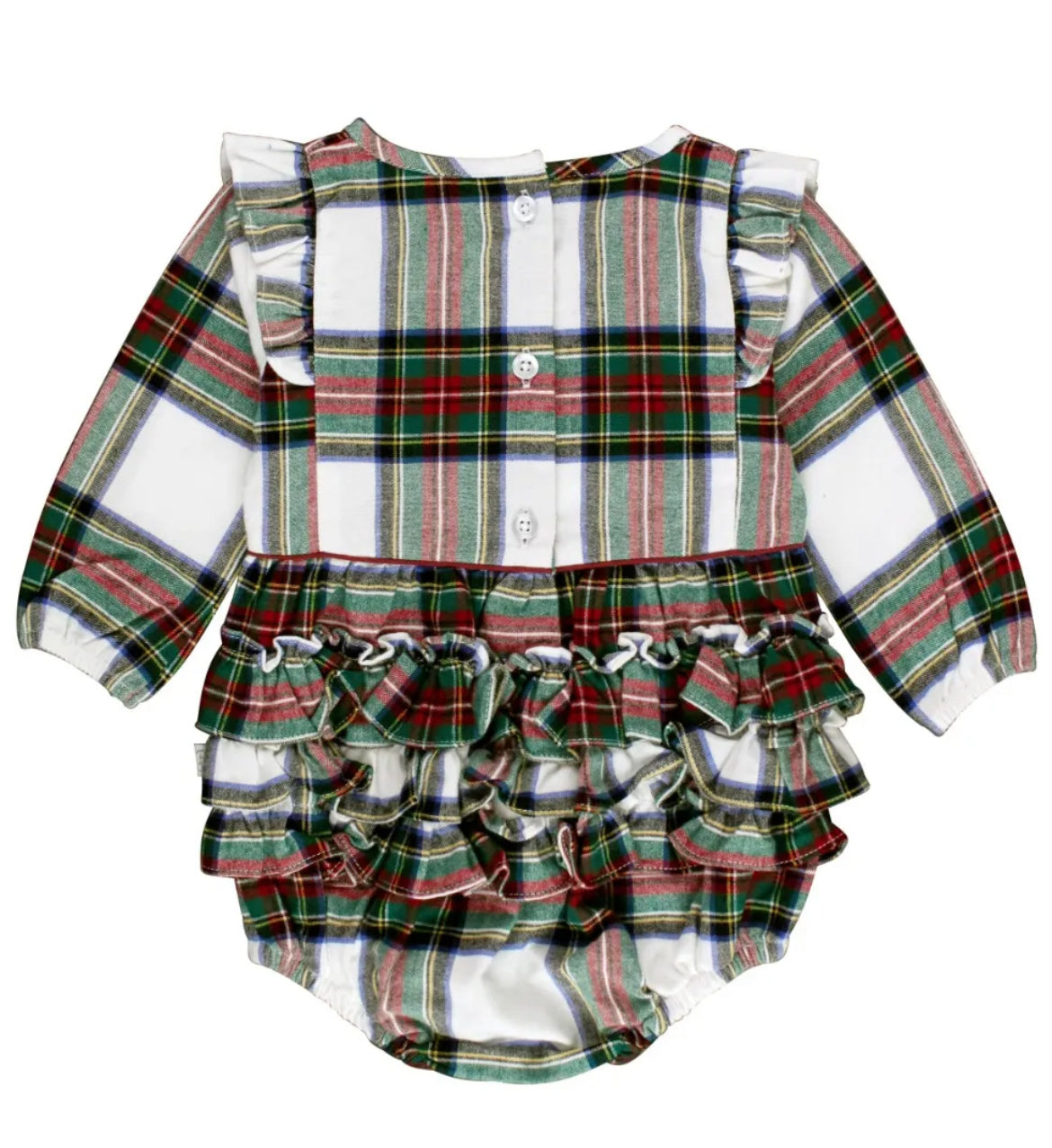 Good Tidings Plaid Bubble Romper