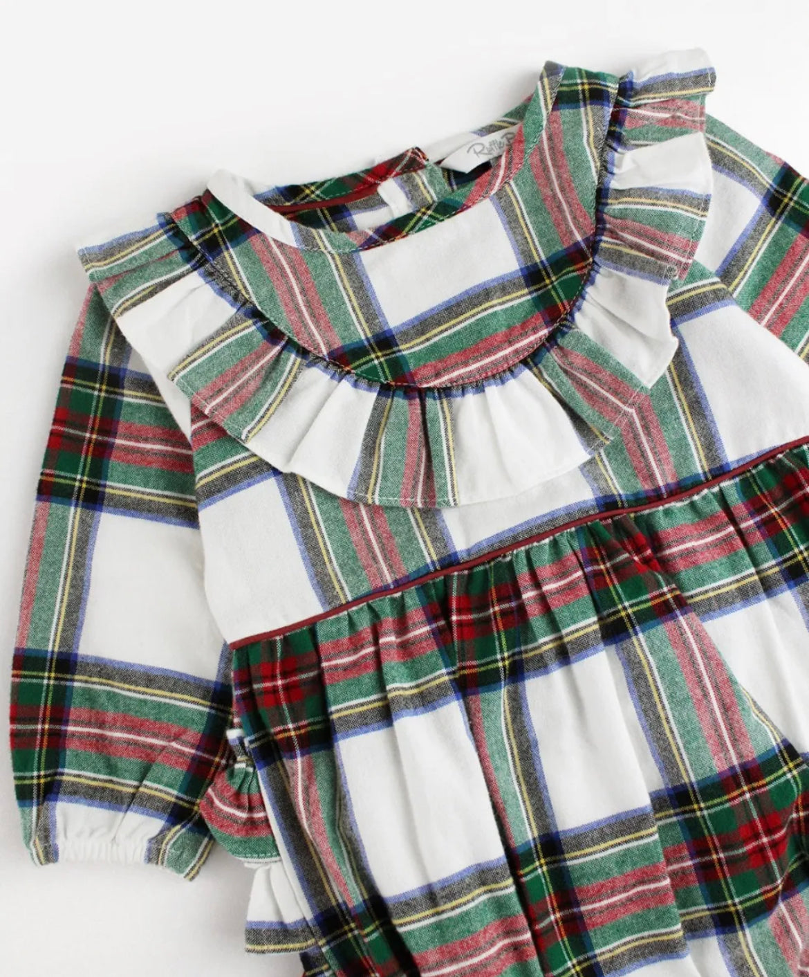 Good Tidings Plaid Bubble Romper