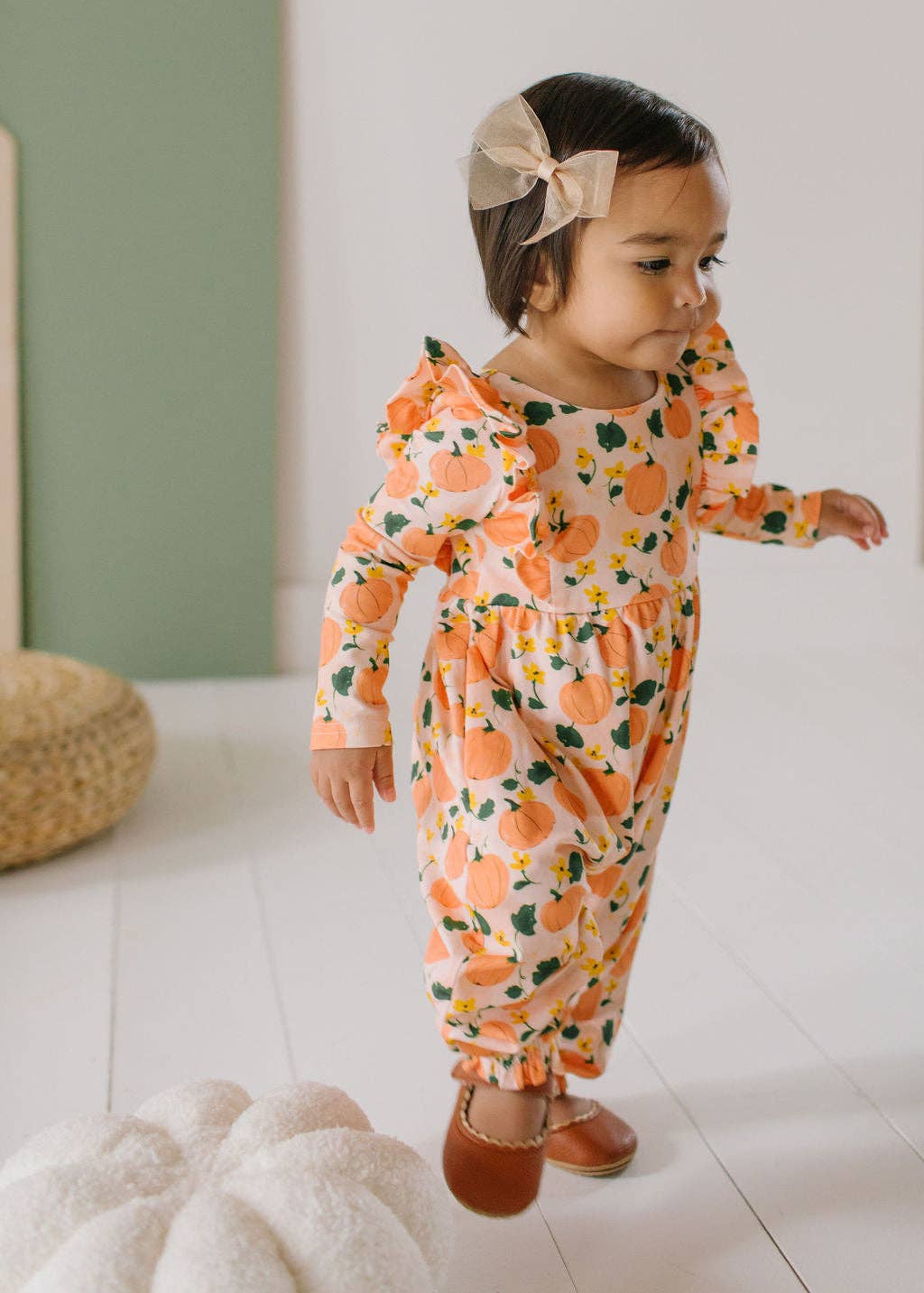 Mabel Romper in Pumpkin