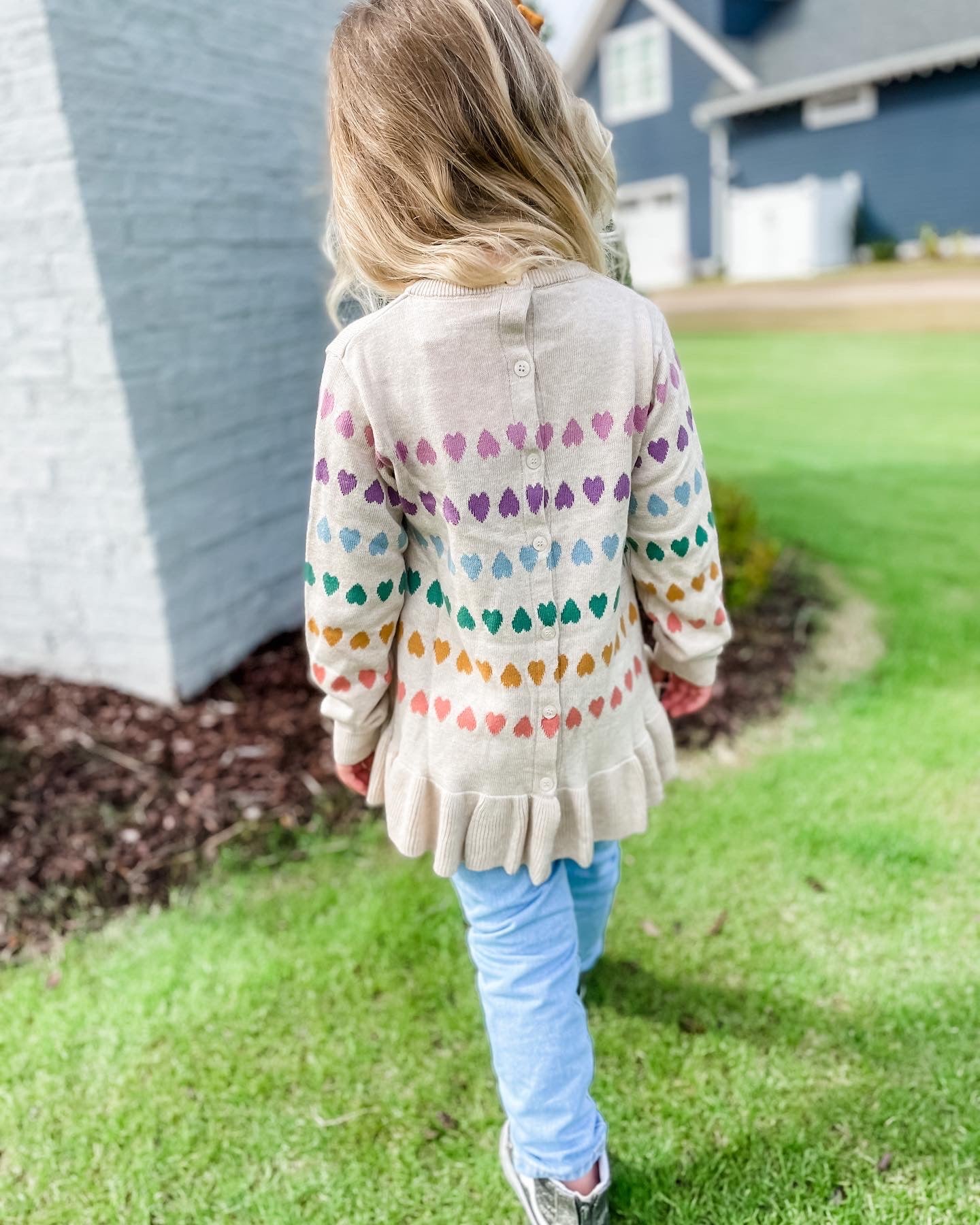 Rainbow Heart Sweater