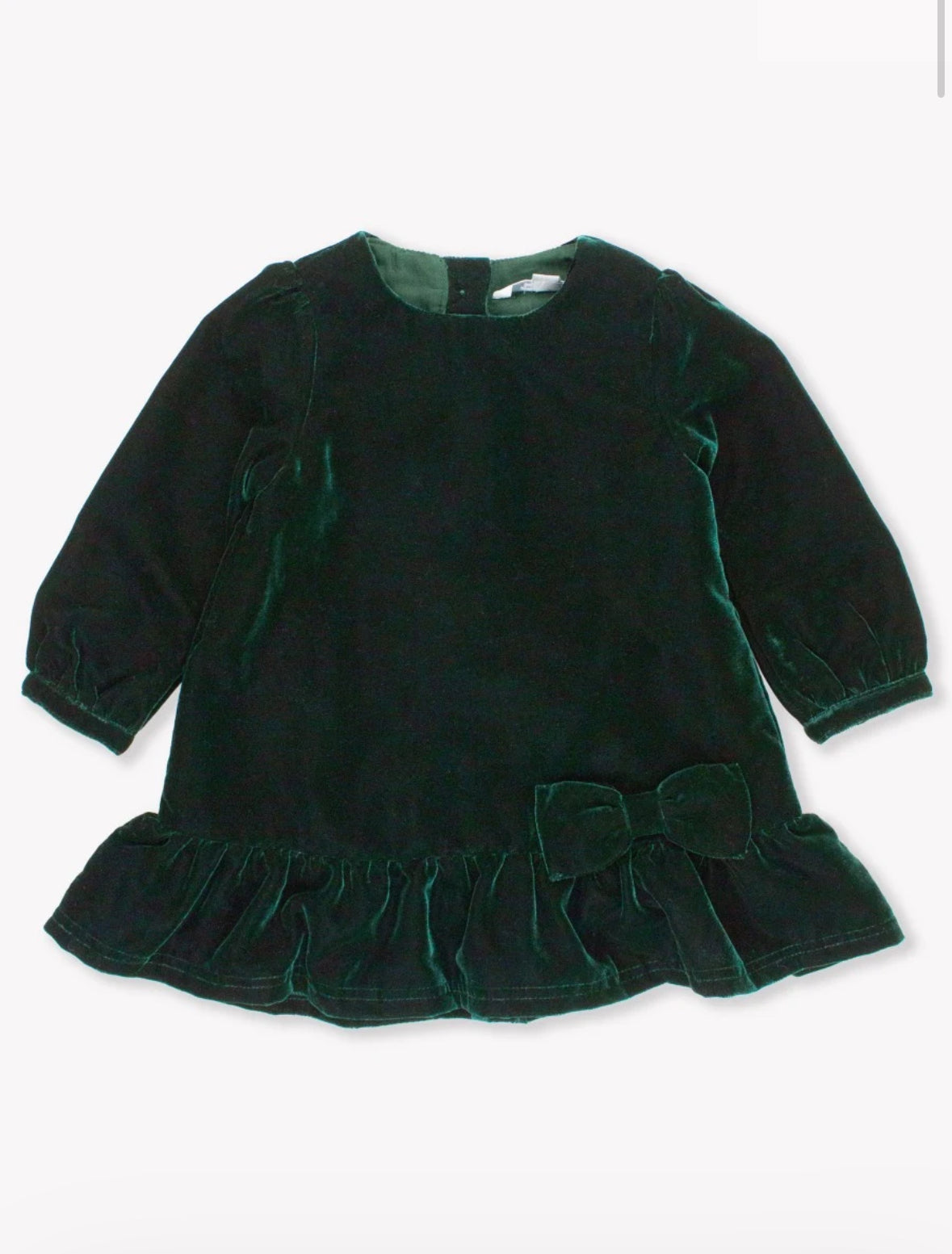 Hunter Green Velvet Dress