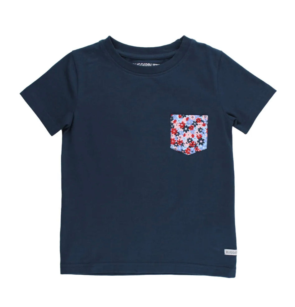 Red, White and Bloom Short-sleeve Pocket Tee