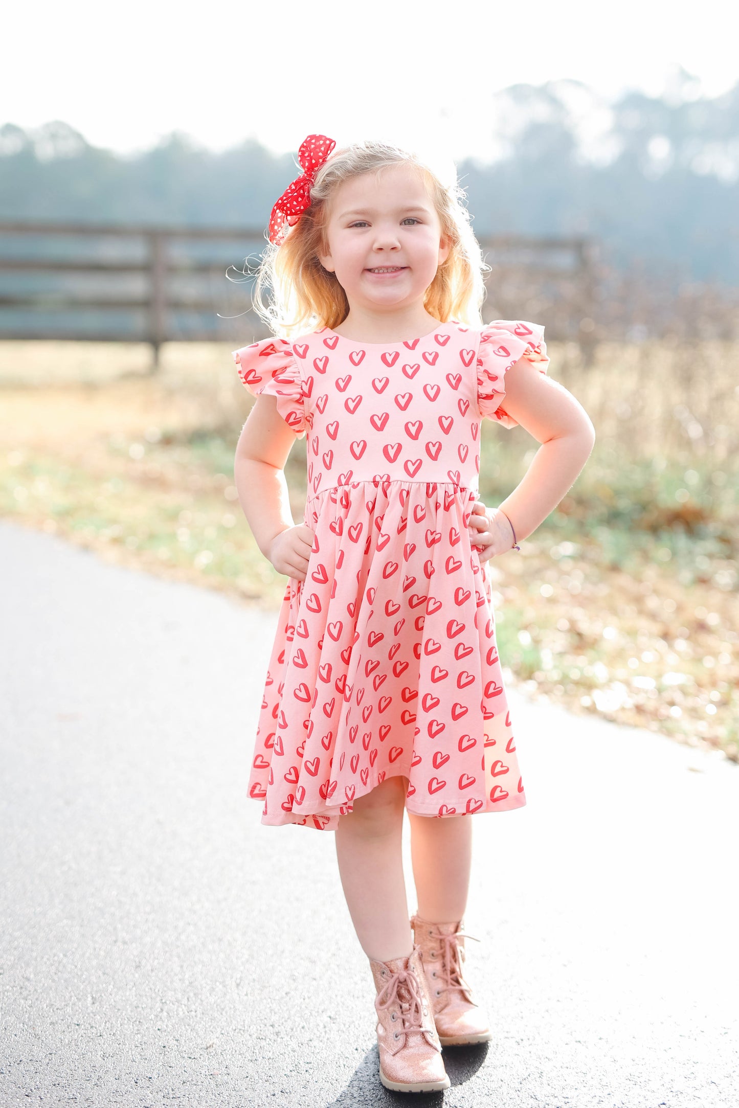 Olivia Dress Happy Hearts