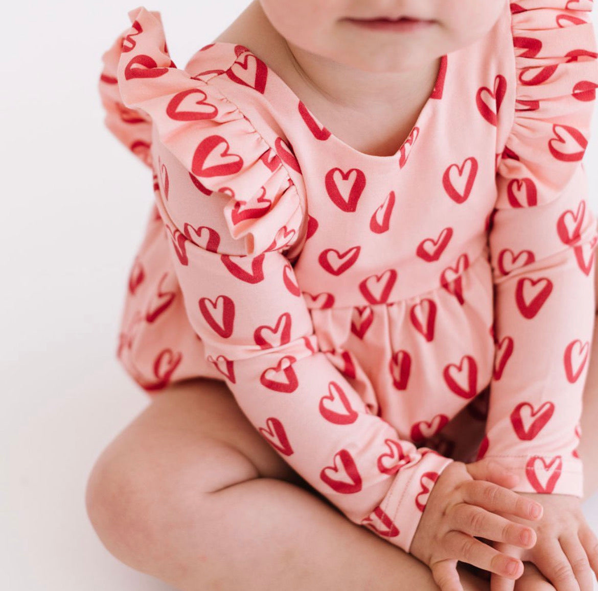 Leah Romper Happy Hearts