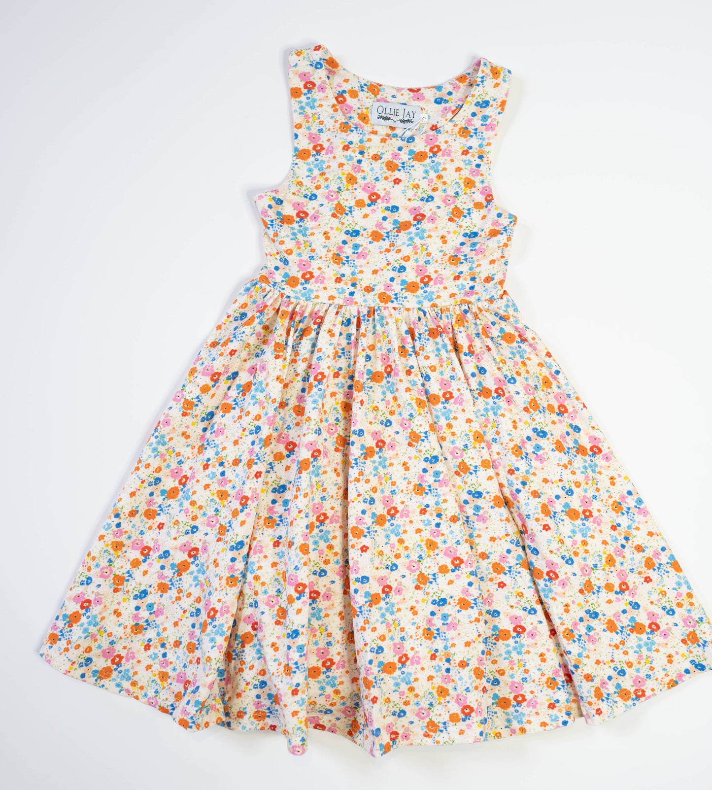 Charlotte Dress in Summer Blooms  | Pocket Twirl Dress