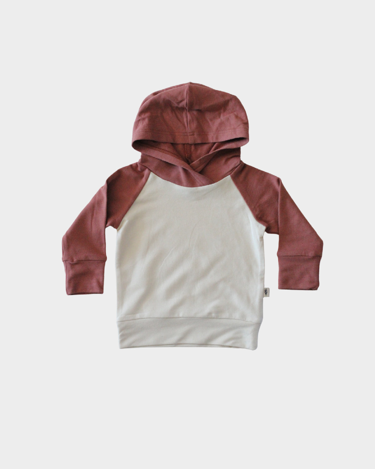 Colorblock Hoodie - Rosewood