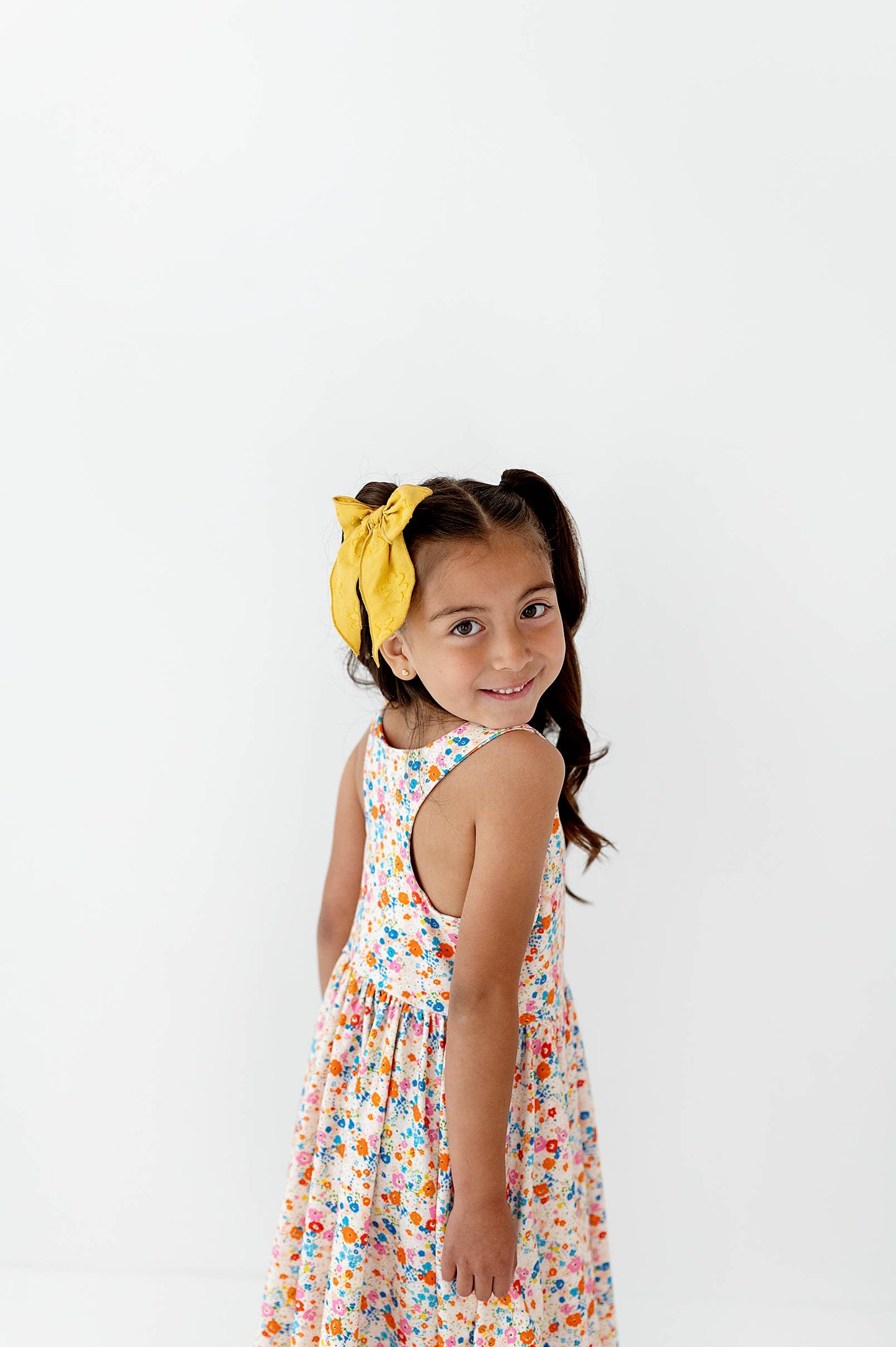 Charlotte Dress in Summer Blooms  | Pocket Twirl Dress