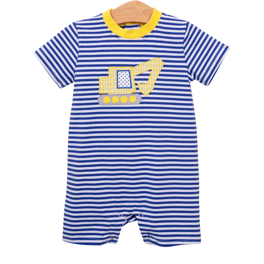 Excavator Applique Romper