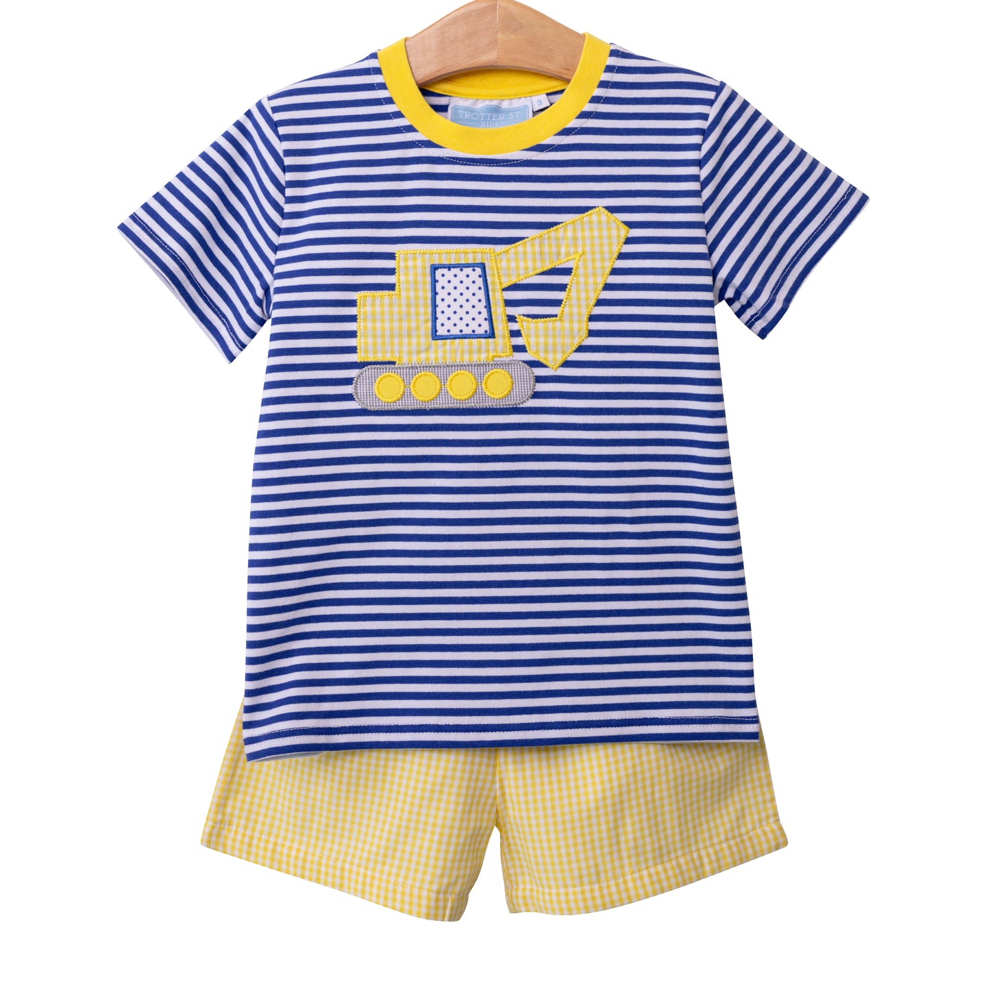 Excavator Applique Short Set