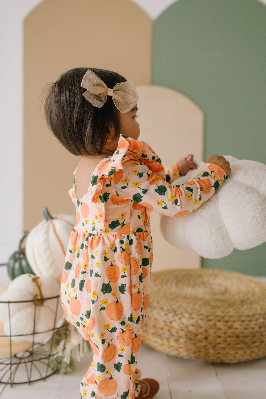 Mabel Romper in Pumpkin