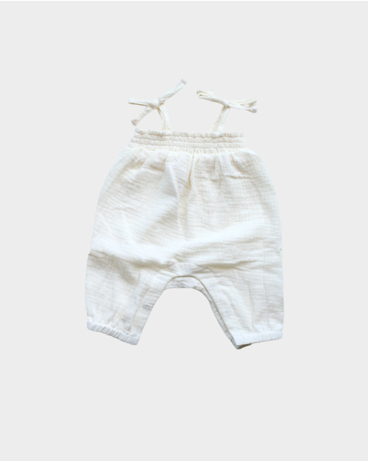 Crème Gauze Romper