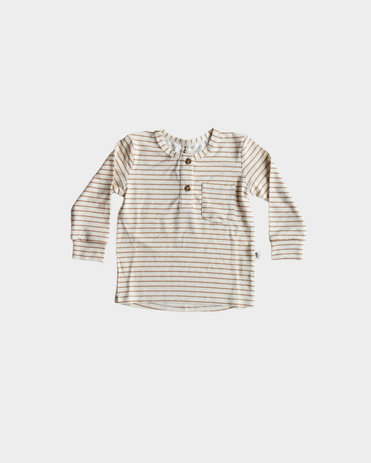 Butterscotch Striped Henley