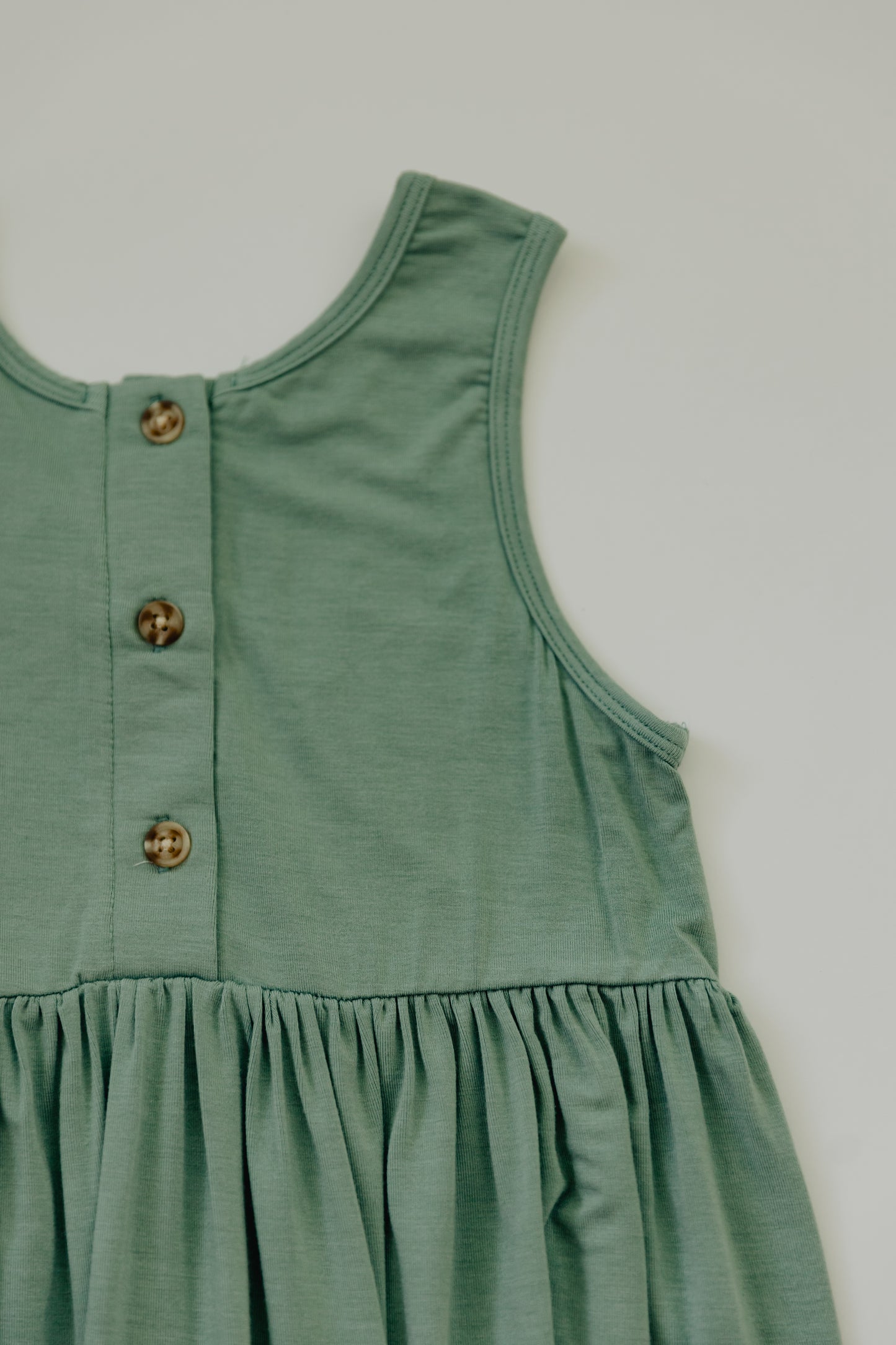 Teal Green Henley Tank Dress