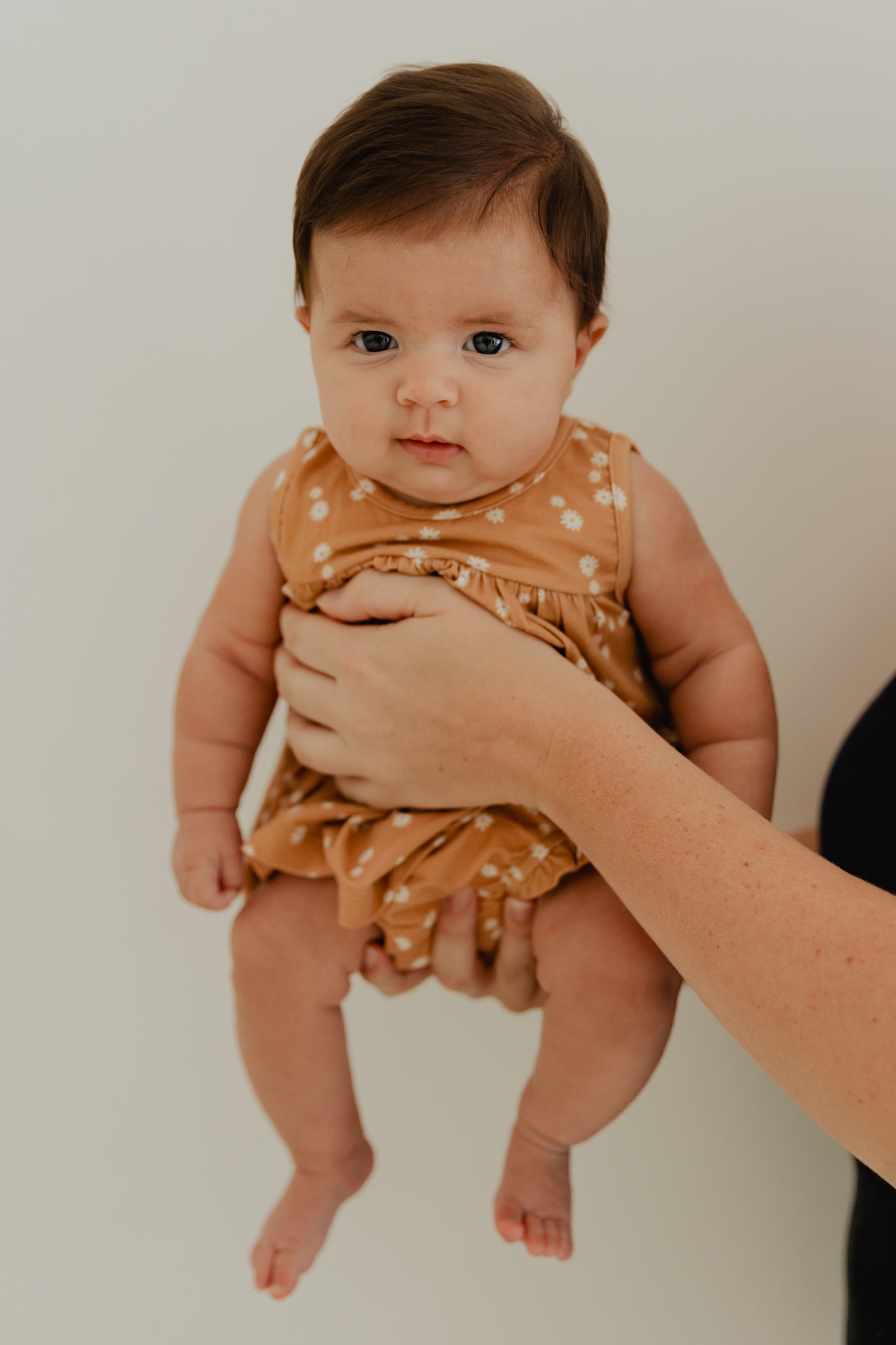 Butterscotch Daisy Peplum Bloomer Set