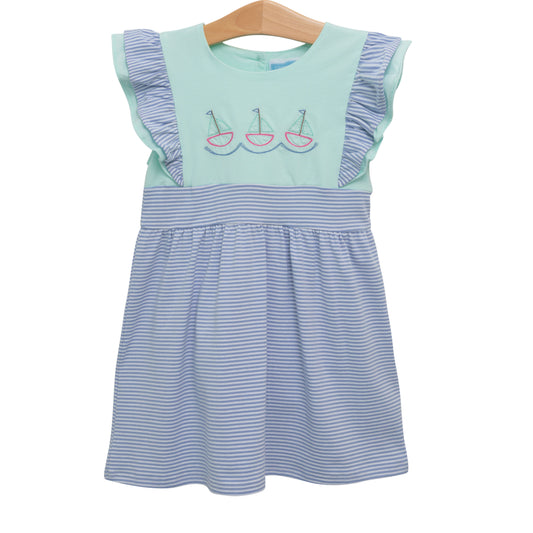 Sailboat Flutter Dress