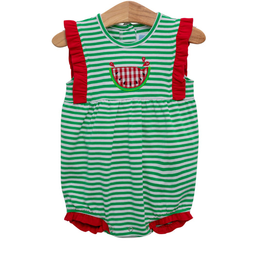 Watermelon Ruffle Romper