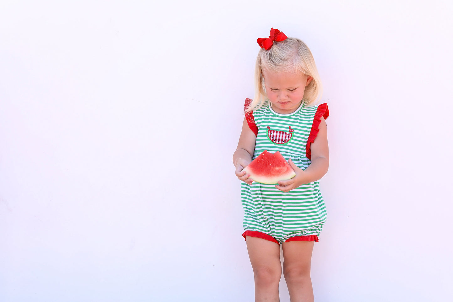 Watermelon Ruffle Romper