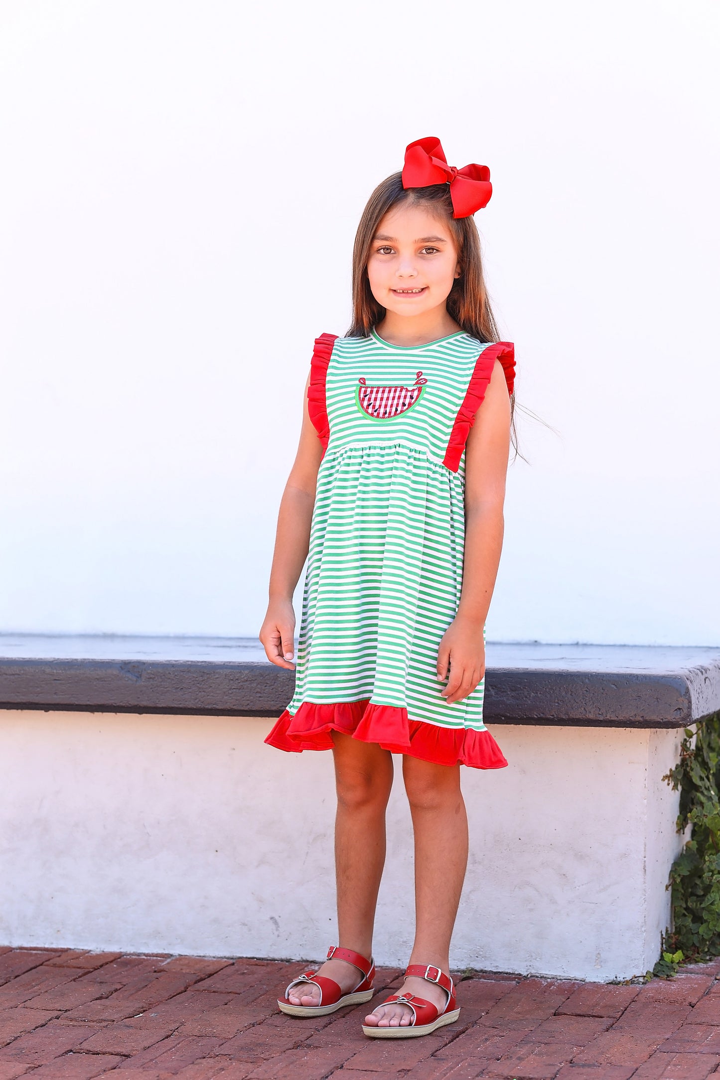 Watermelon Ruffle Dress