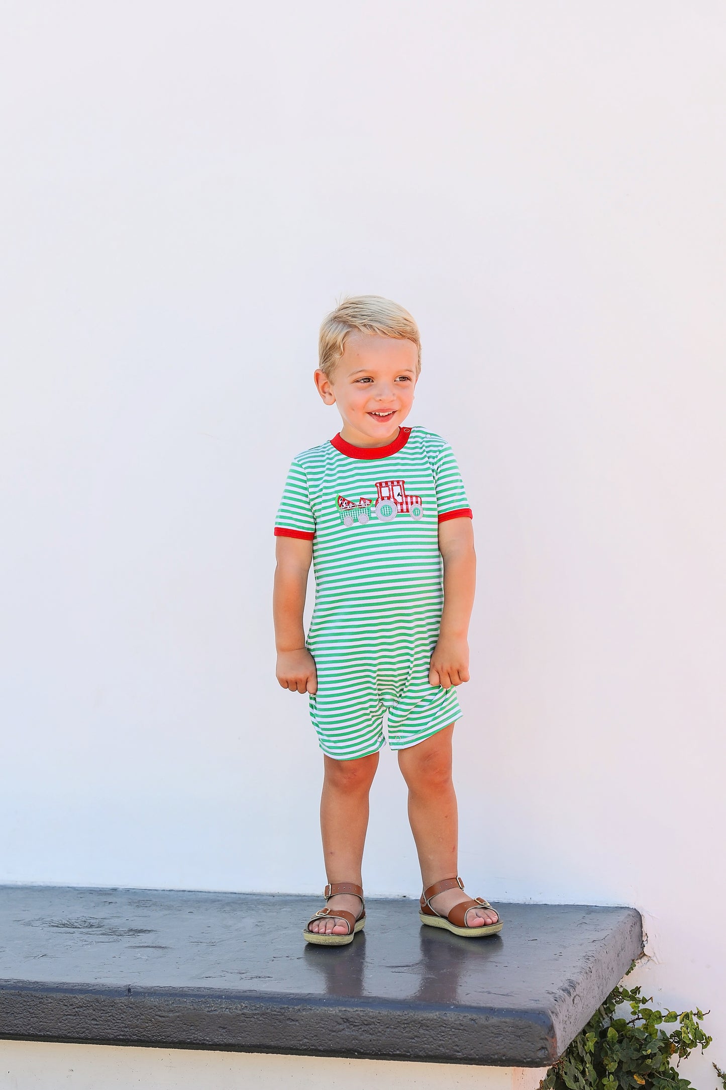Watermelon Tractor Romper