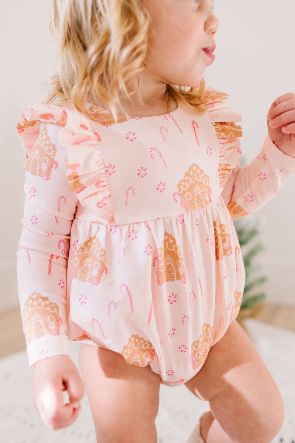 Leah Romper in Gingerbread