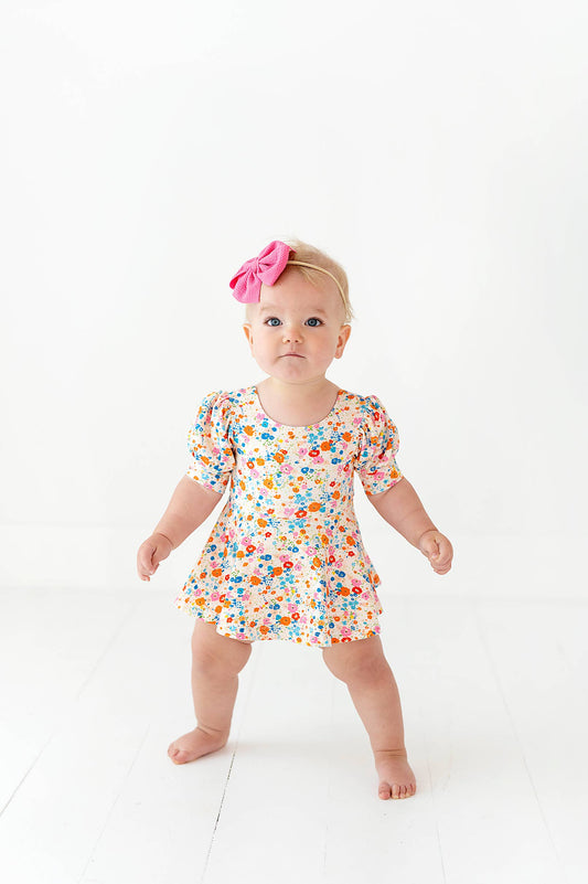 Puff Skirted Leo in Summer Blooms | Dance | Leotard